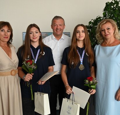 Naša majsterka Európy v hádzanej na návšteve u pána predsedu TSK