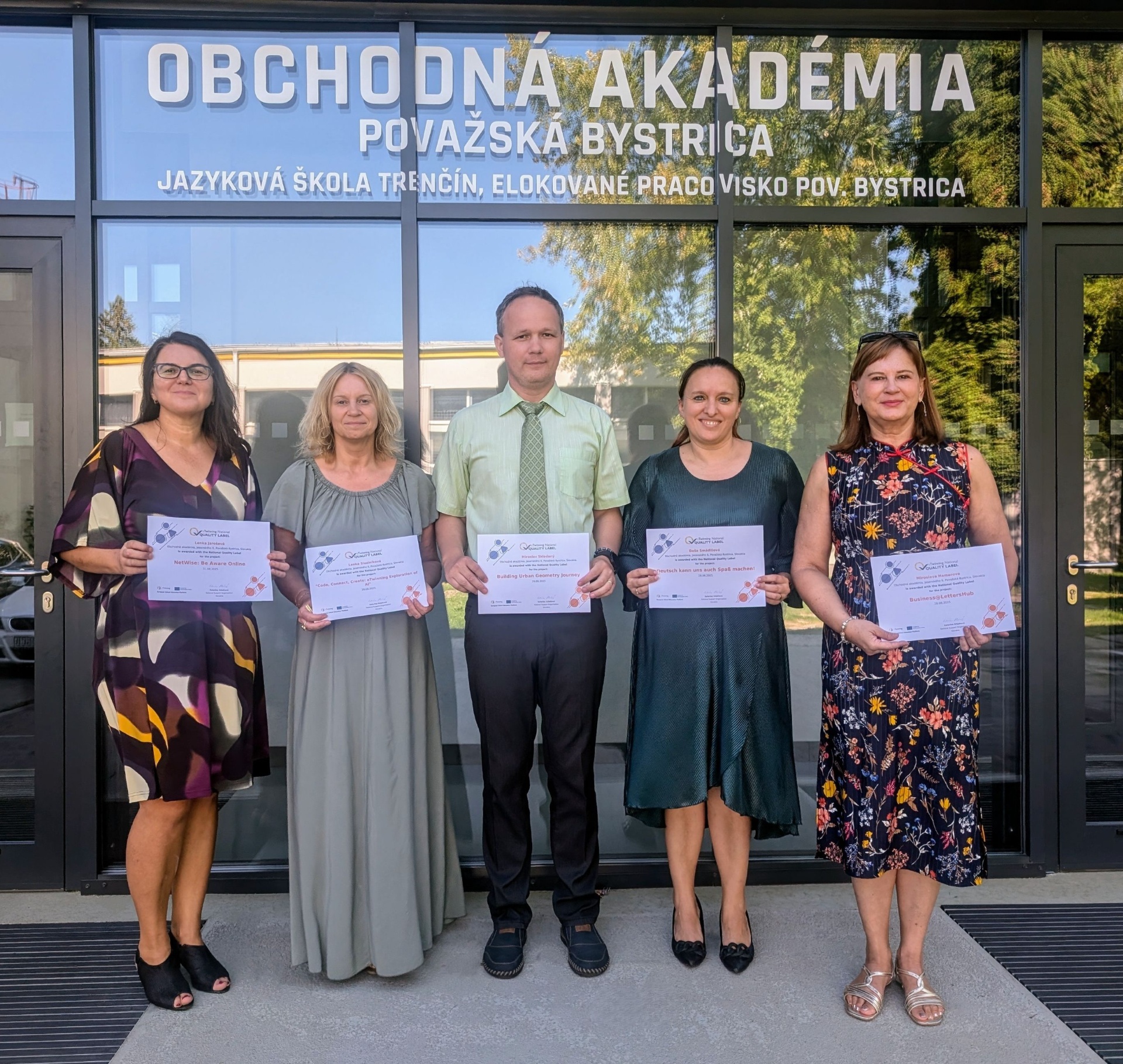 Naša škola získala 5 eTwinning Národných certifikátov kvality!